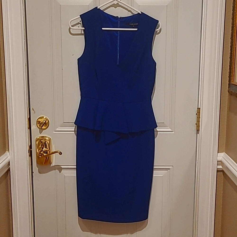 Royal Blue Black Halo Dress - Picture 1 of 8